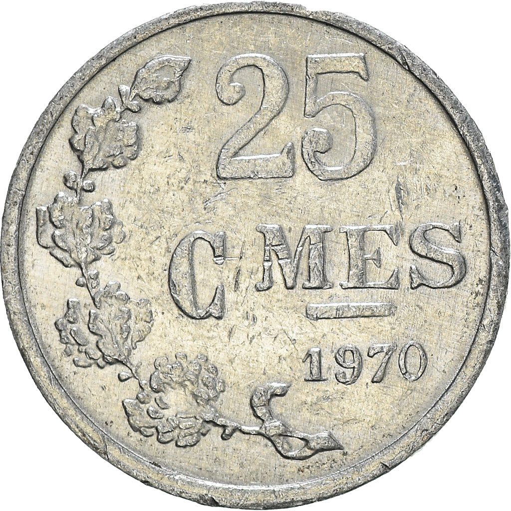 Coin, Luxembourg, 25 Centimes, 1970