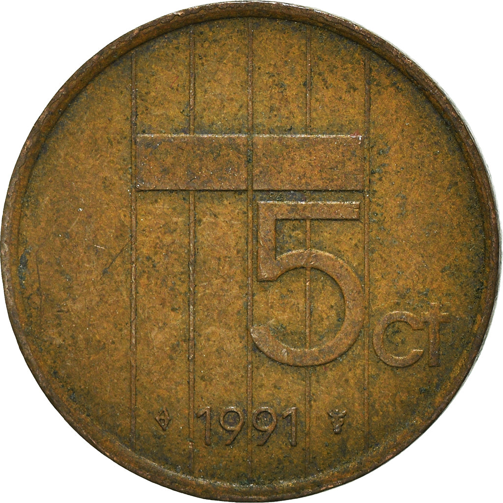 Munten, Nederland, 5 Cents, 1991