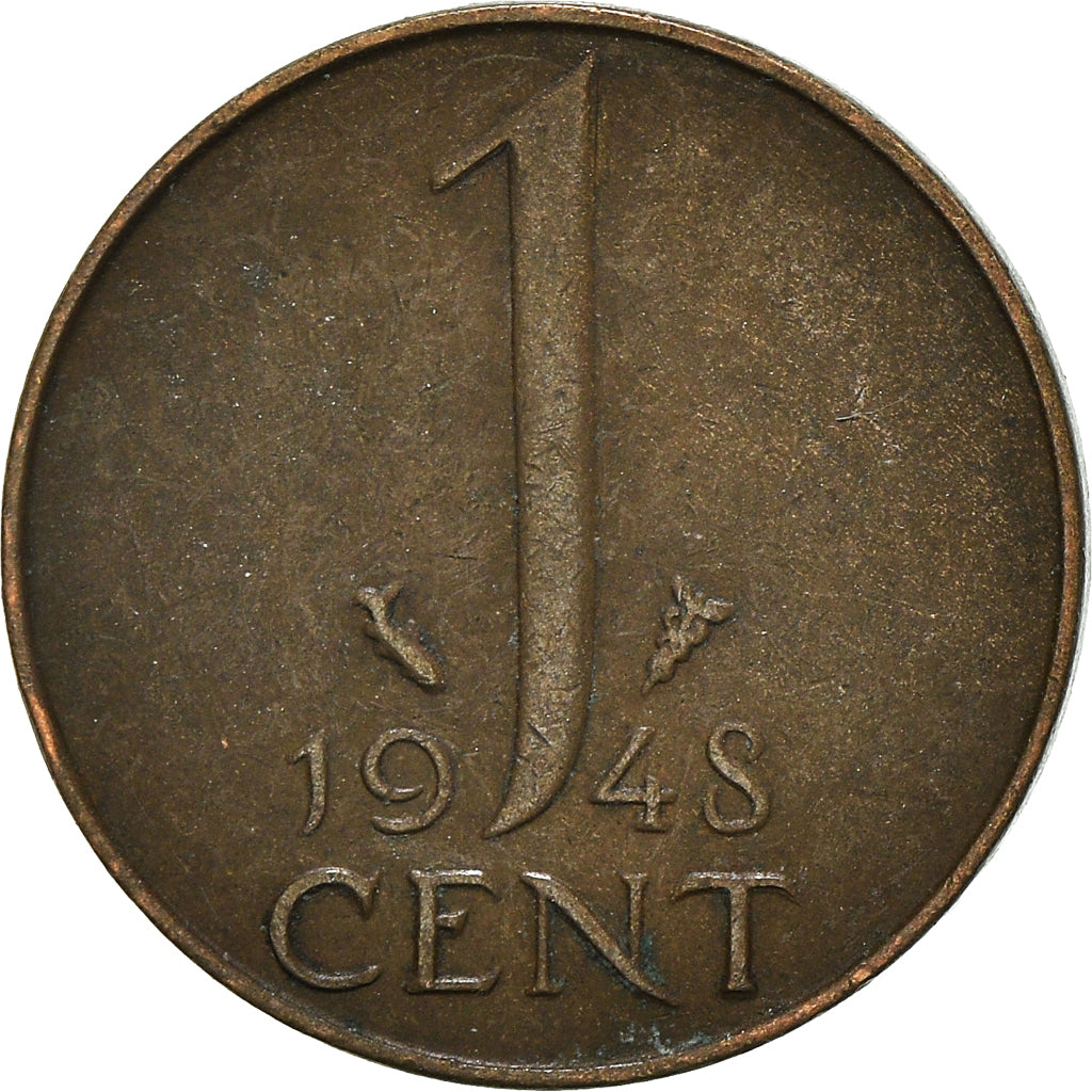 Coin, Netherlands, Cent, 1948