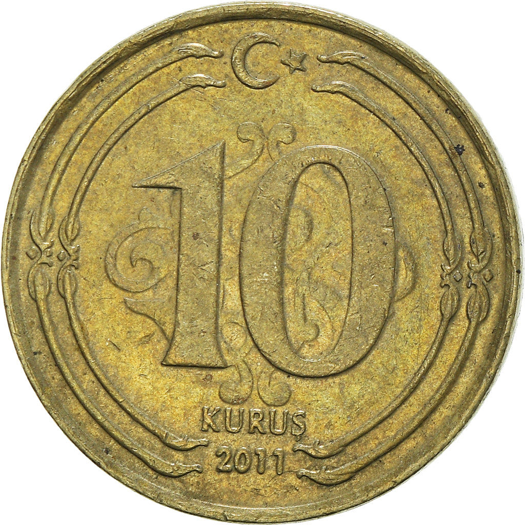Munten, Turkije, 10 Kurus, 2011