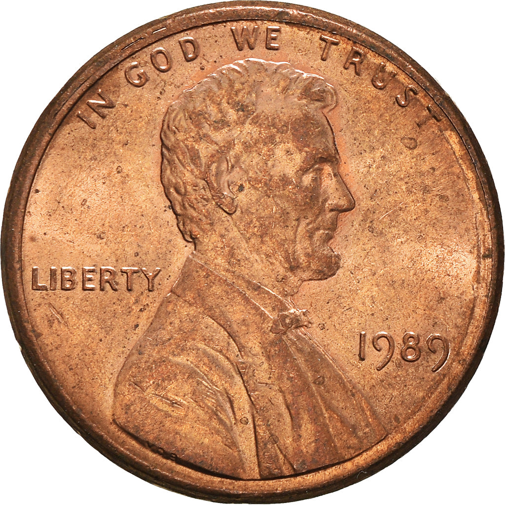 Münze, Vereinigte Staaten, Cent, 1989