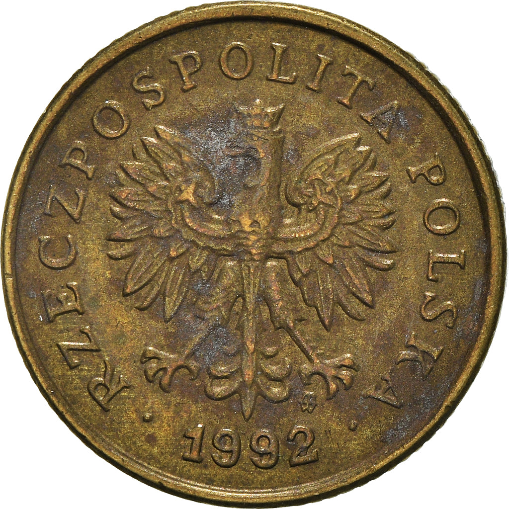 Moneta, Polonia, 5 Groszy, 1992