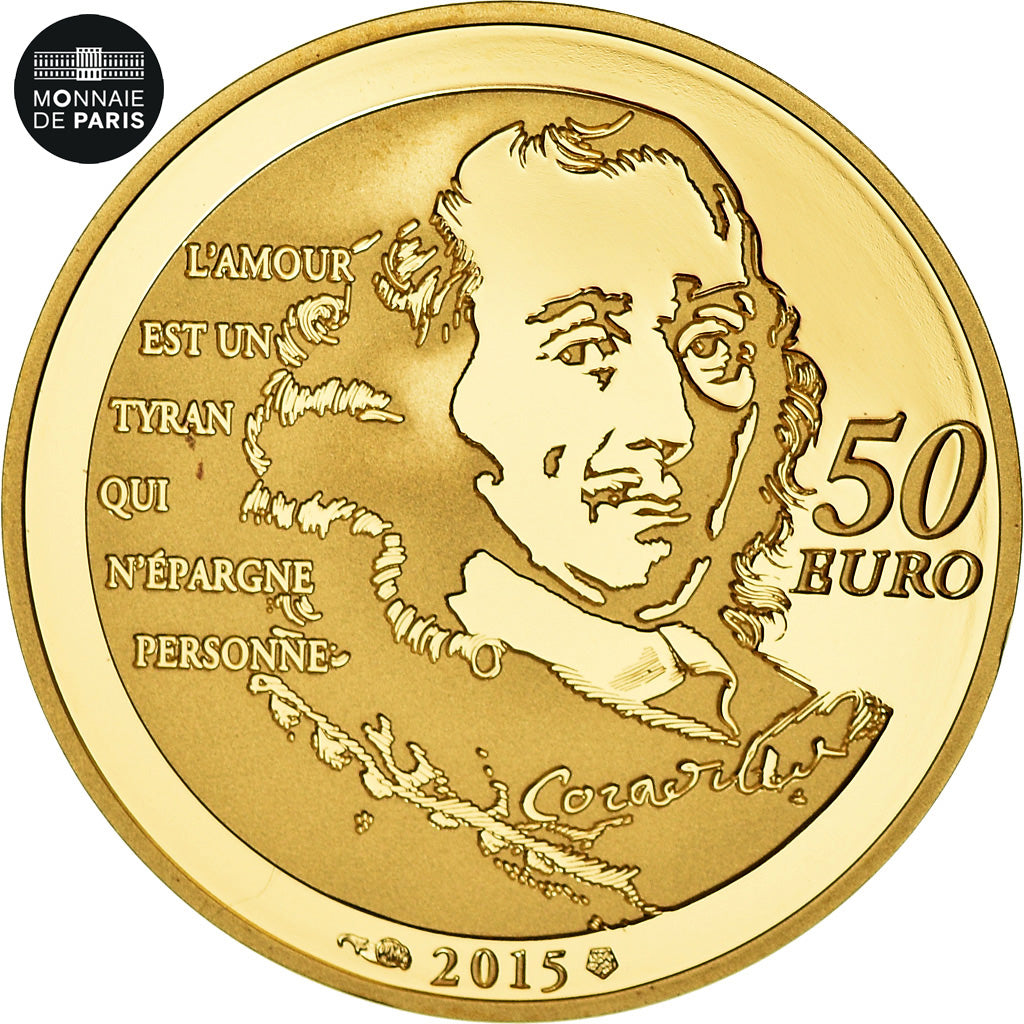Coin, France, Monnaie de Paris, 50 Euro, 2015, MS(65-70), Gold