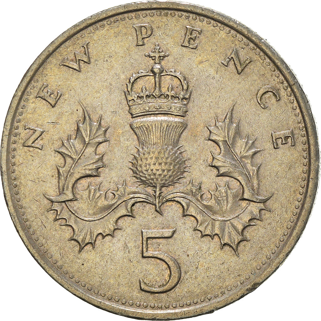 Monnaie, Grande-Bretagne, 5 New Pence, 1979