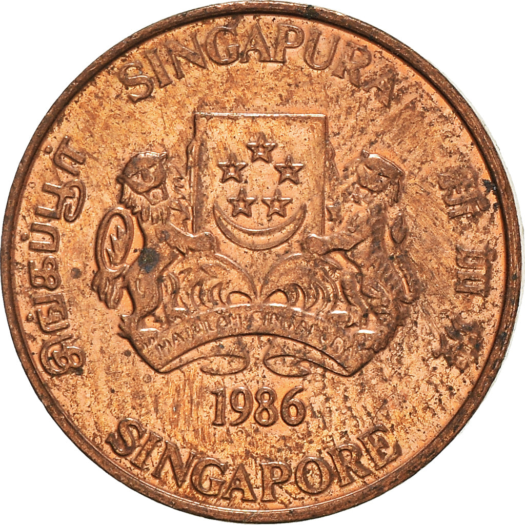 Moneda, Singapur, Cent, 1986