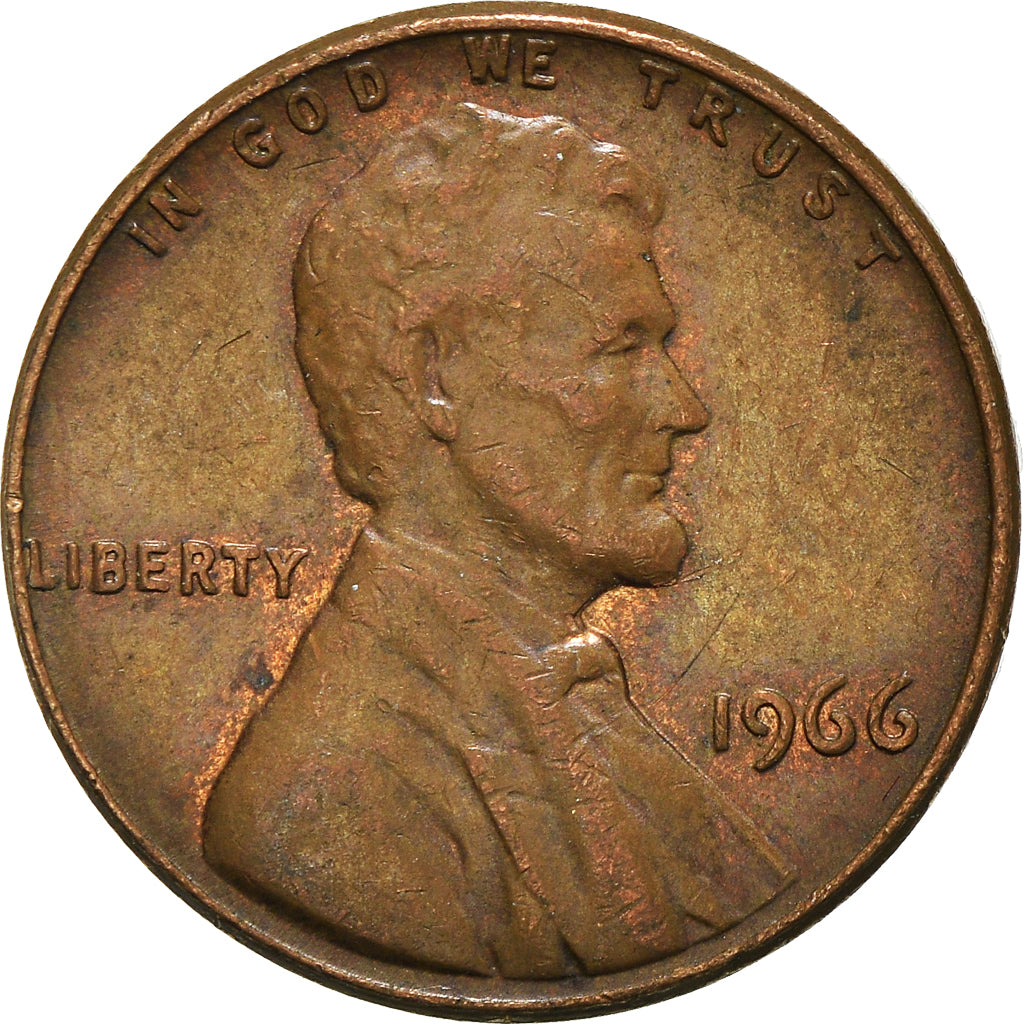 Moneta, Stati Uniti, Cent, 1966