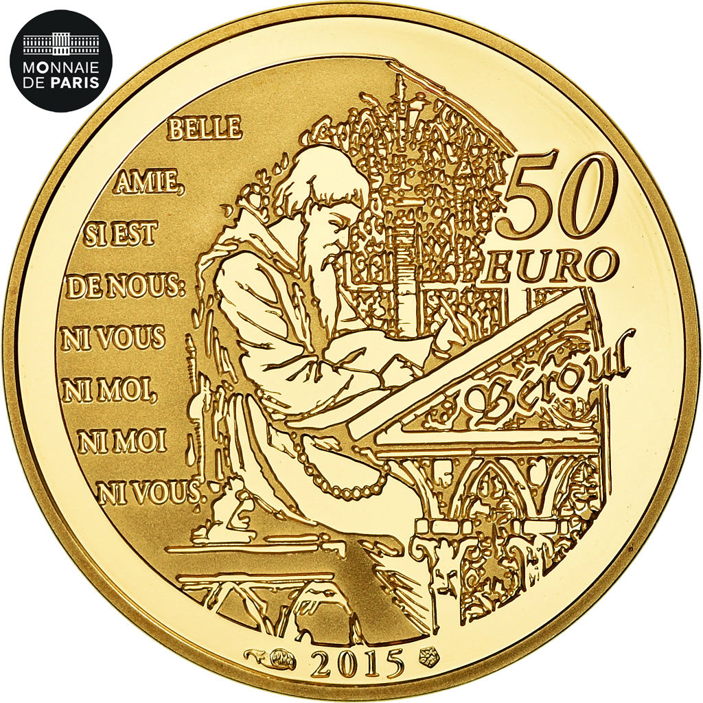 Coin, France, Monnaie de Paris, 50 Euro, 2015, MS(65-70), Gold