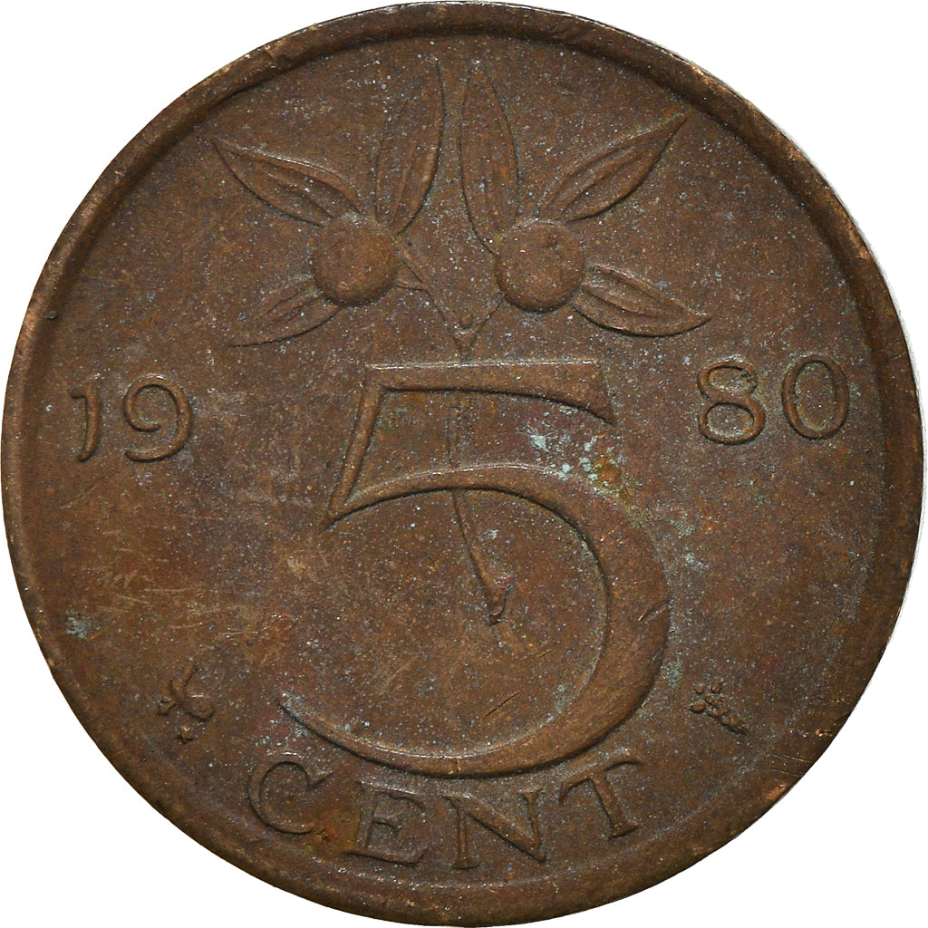 Coin, Netherlands, 5 Cents, 1980