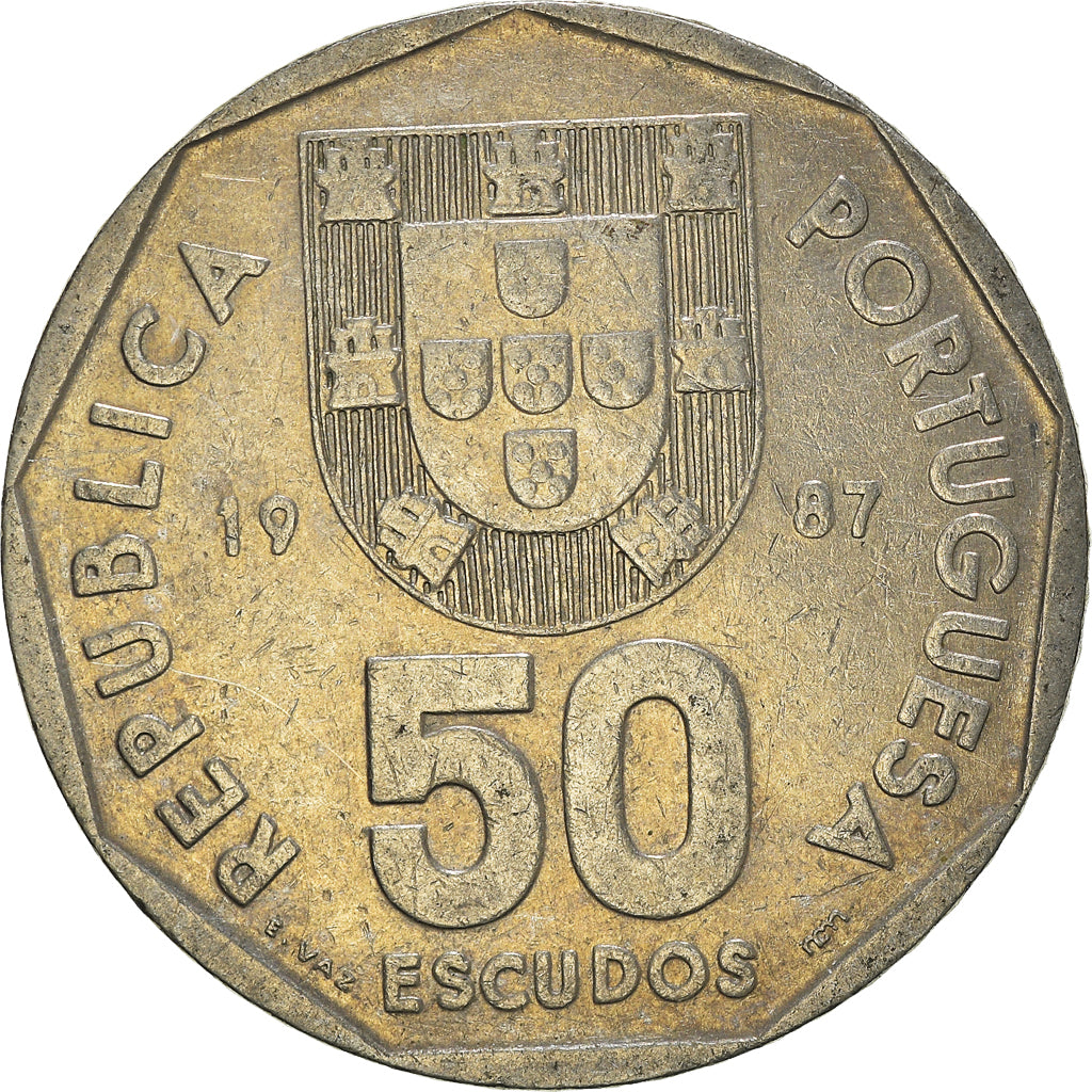 Moneta, Portogallo, 50 Escudos, 1987