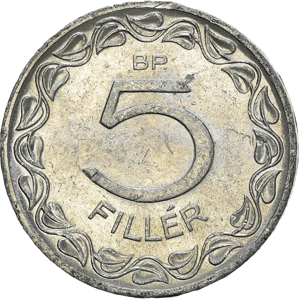 Moneda, Hungría, 5 Filler, 1970