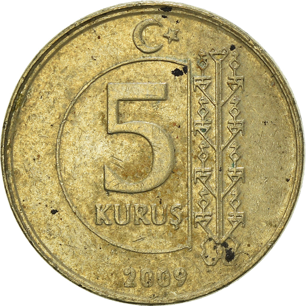 Munten, Turkije, 5 Kurus, 2009