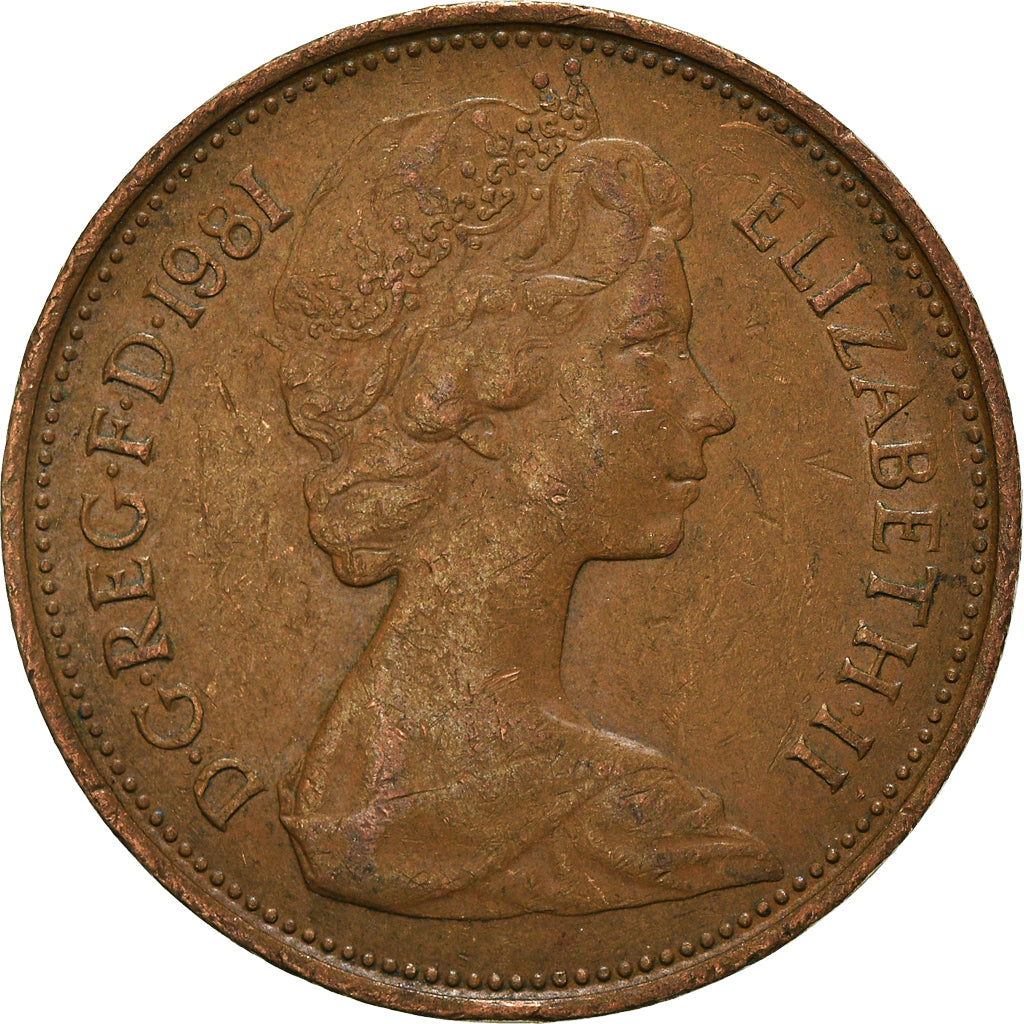 Moeda, Grã-Bretanha, 2 New Pence, 1981