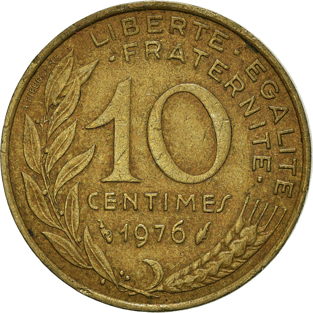 Moneta, Francia, 10 Centimes, 1976