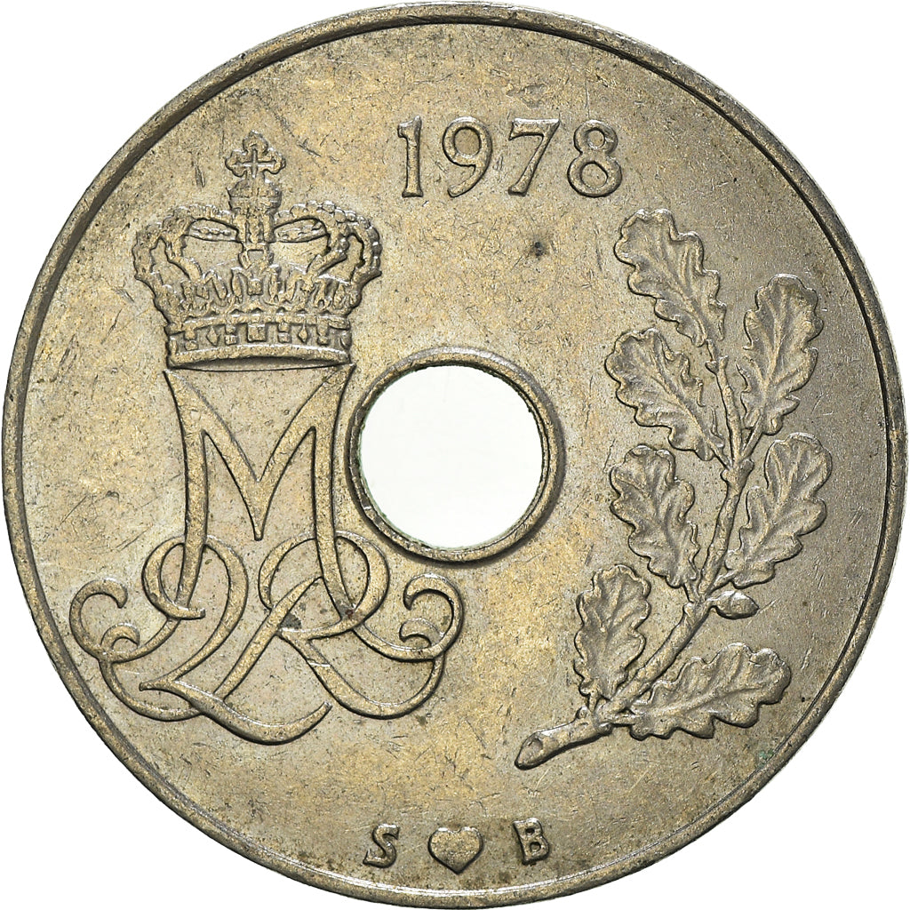 Moneda, Dinamarca, 25 Öre, 1978