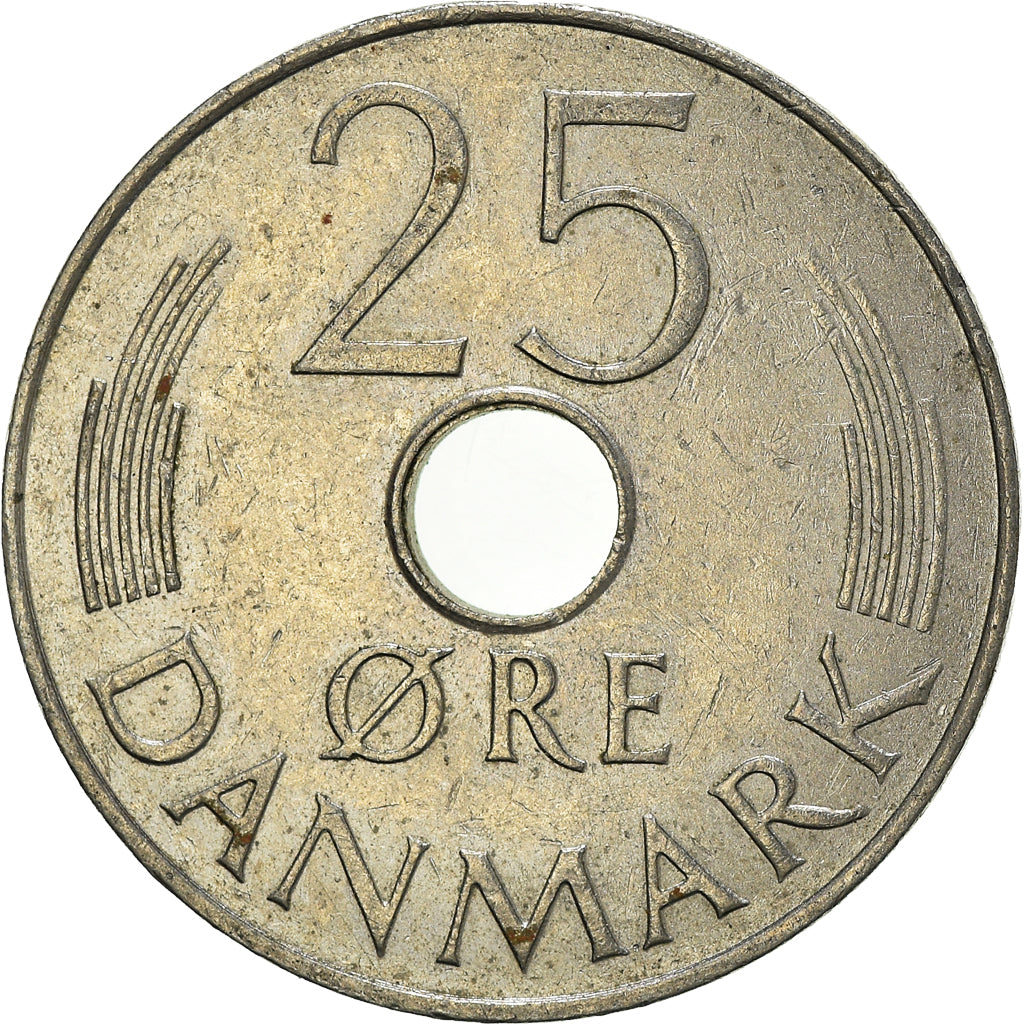 Moneda, Dinamarca, 25 Öre, 1978