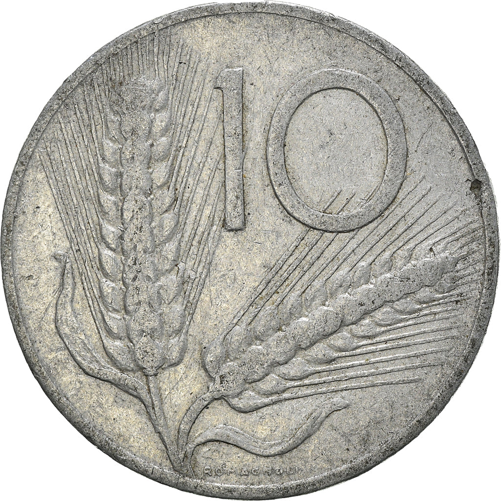 Moneta, Italia, 10 Lire, 1954