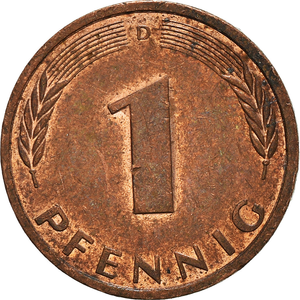 Munten, Federale Duitse Republiek, Pfennig, 1987