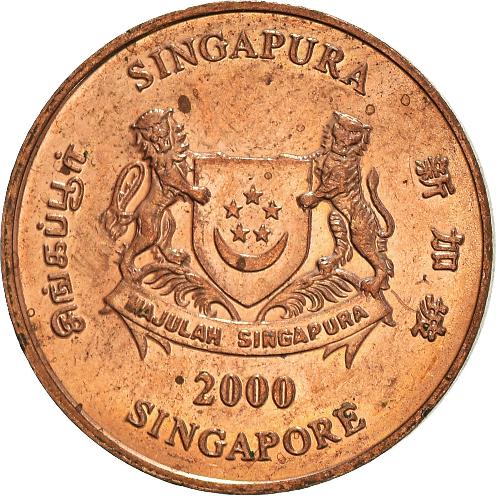 Moneta, Singapore, Cent, 2000
