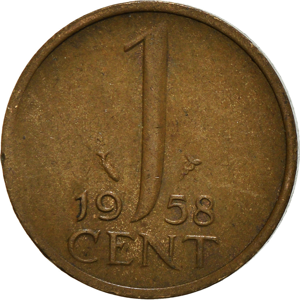 Münze, Niederlande, Cent, 1958