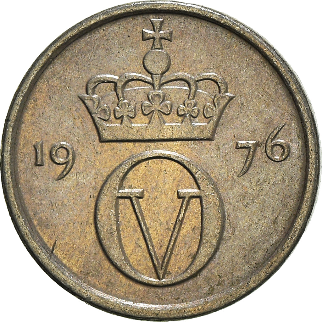 Moneta, Norwegia, 10 Öre, 1976