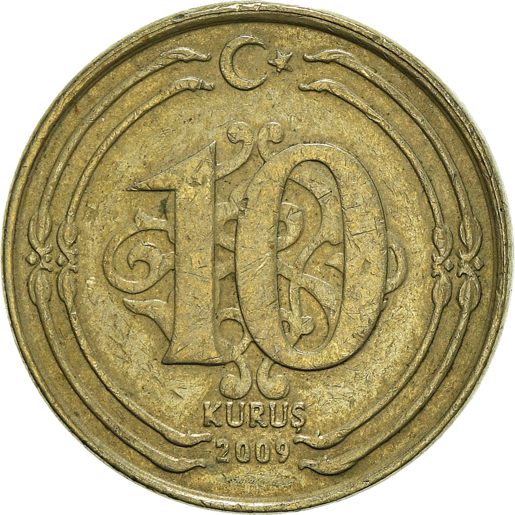 Munten, Turkije, 10 Kurus, 2009