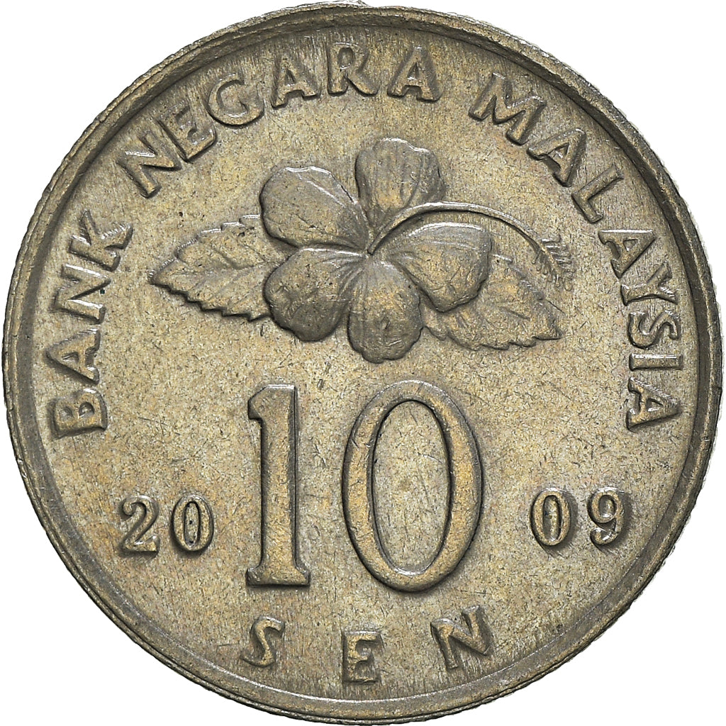 Coin, Malaysia, 10 Sen, 2009