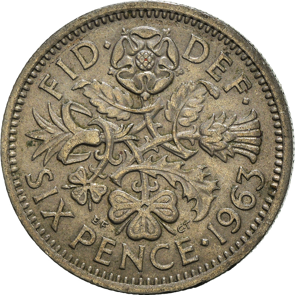 Moneta, Wielka Brytania, 6 Pence, 1963