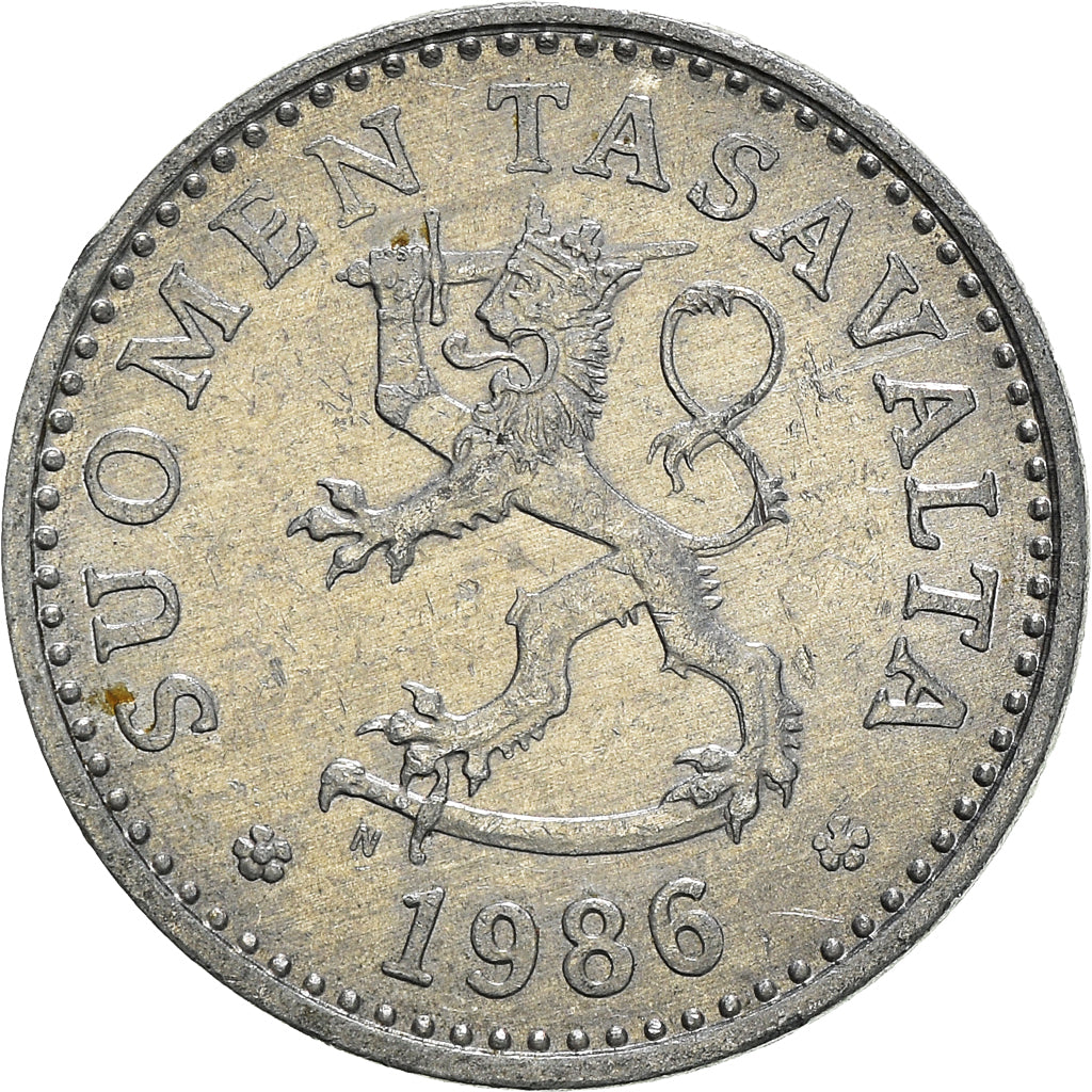 Moneta, Finlandia, 10 Pennia, 1986