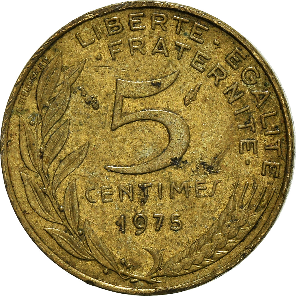 Moneta, Francia, 5 Centimes, 1975