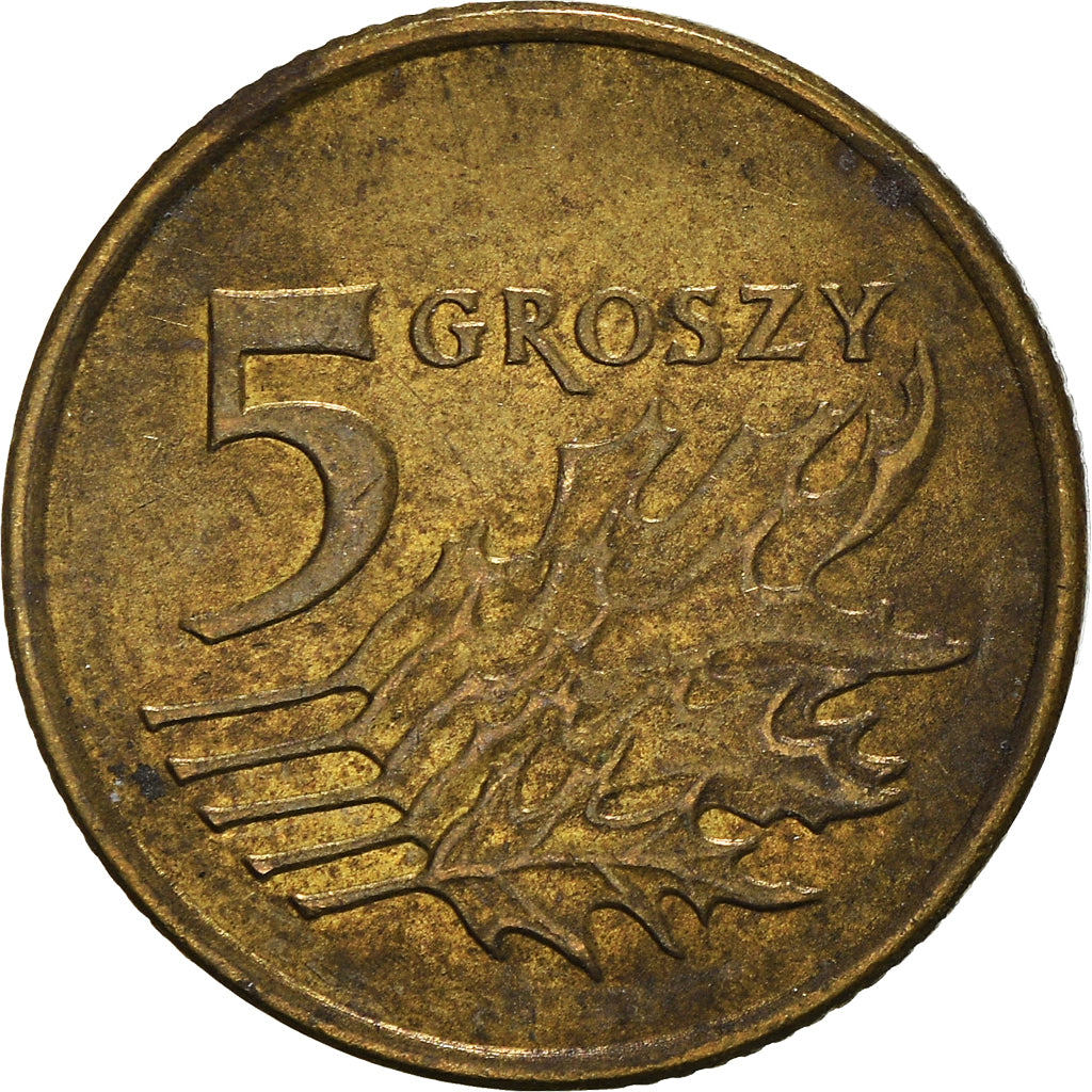 Coin, Poland, 5 Groszy, 1998