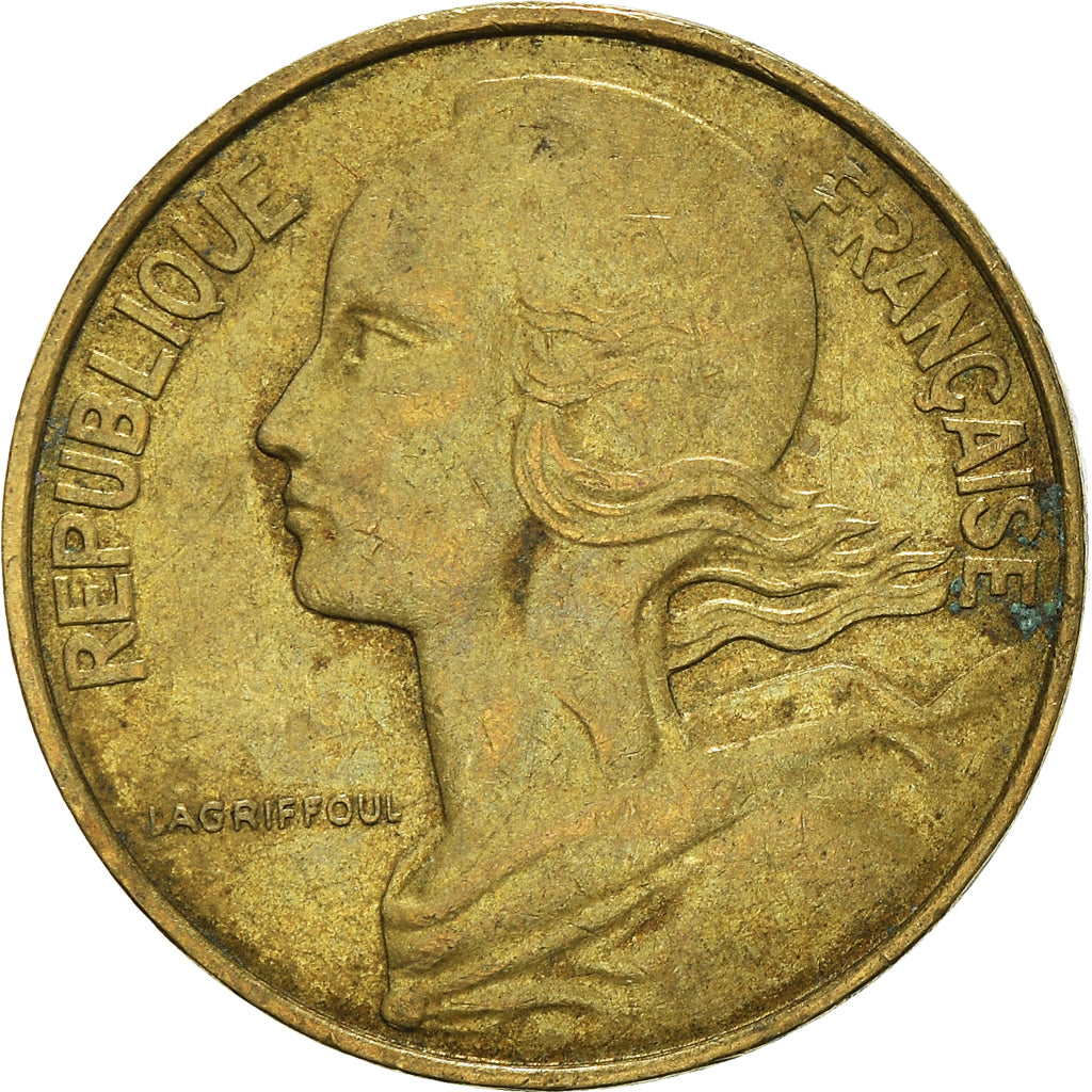 Moeda, França, 10 Centimes, 1988