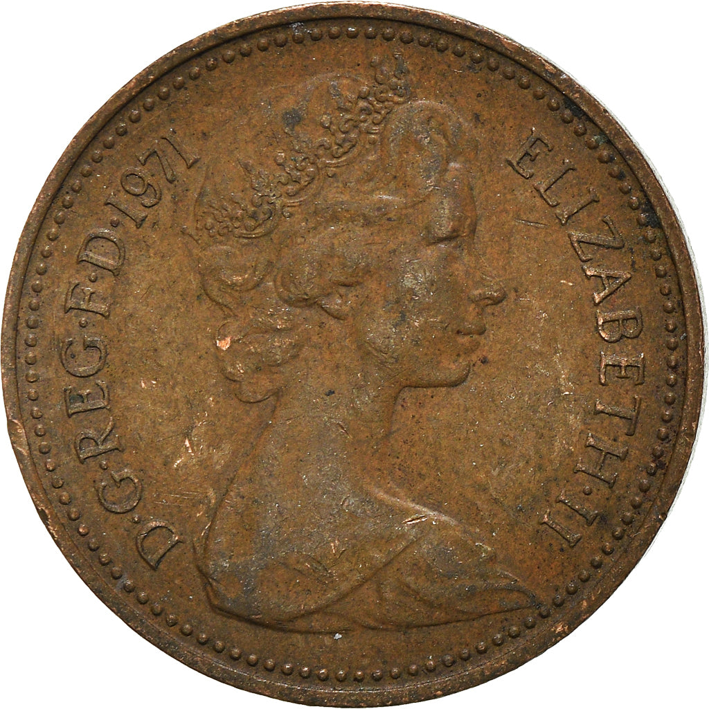 Coin, Great Britain, New Penny, 1971