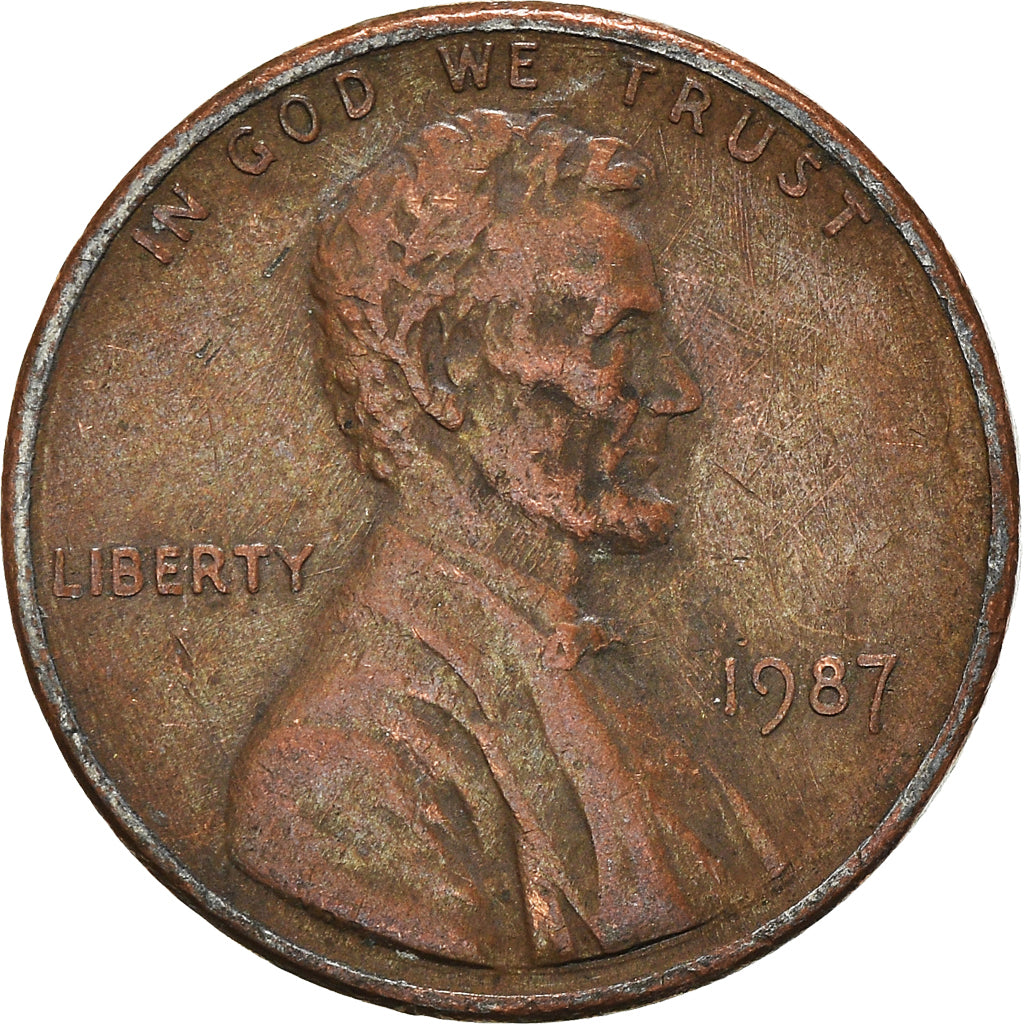 Moneta, Stati Uniti, Cent, 1987
