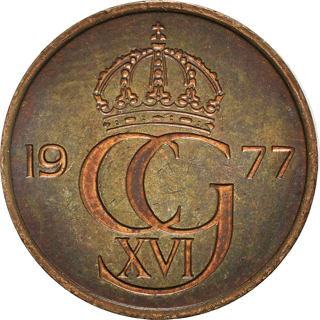 Münze, Schweden, 5 Öre, 1977