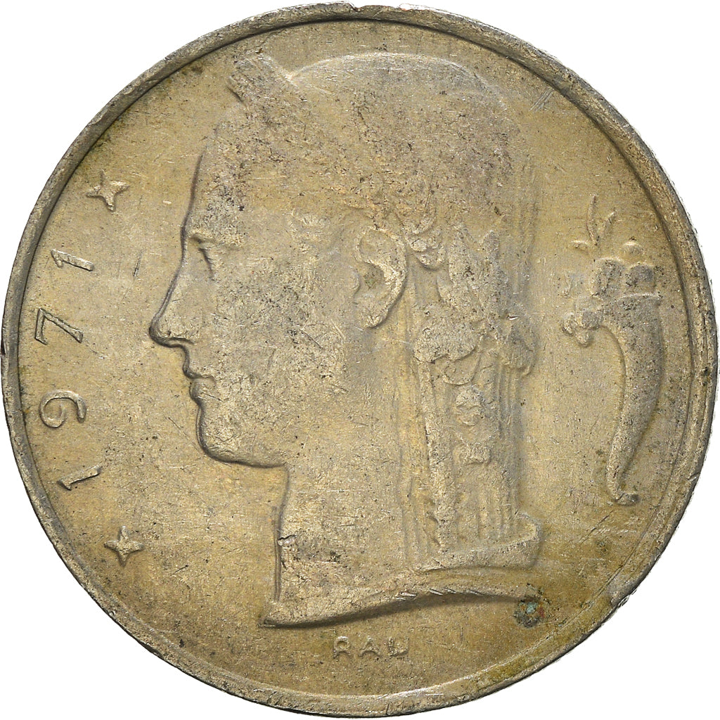 Moneta, Belgia, 5 Francs, 5 Frank, 1971