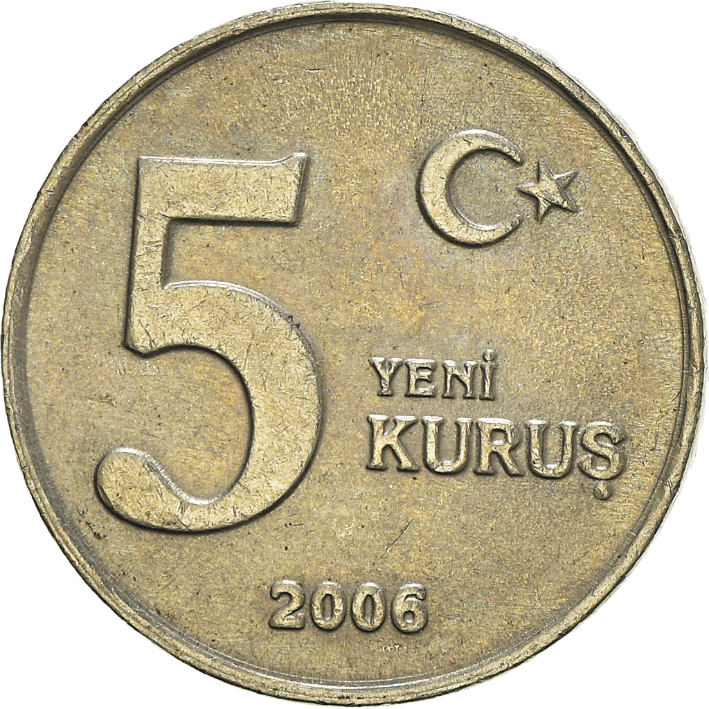Munten, Turkije, 5 New Kurus, 2006
