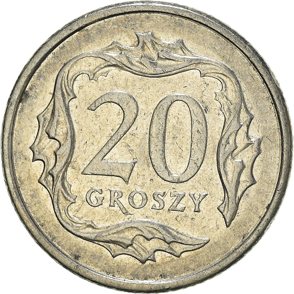 Moneta, Polonia, 20 Groszy, 2008