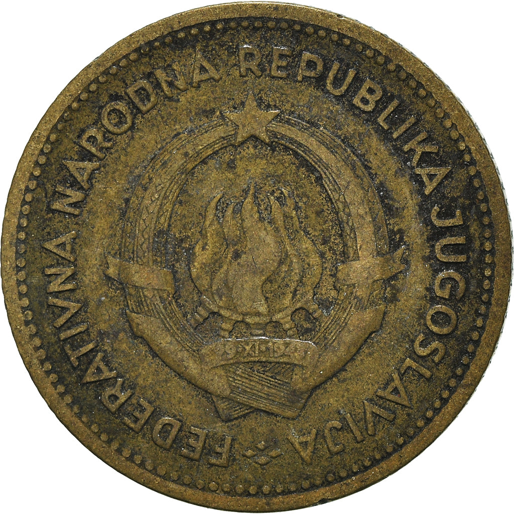 Moneta, Iugoslavia, 10 Dinara, 1955