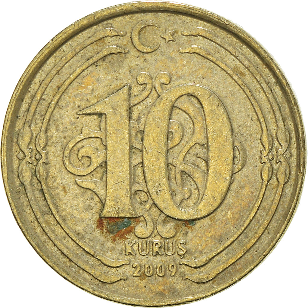 Moneta, Turchia, 10 Kurus, 2009