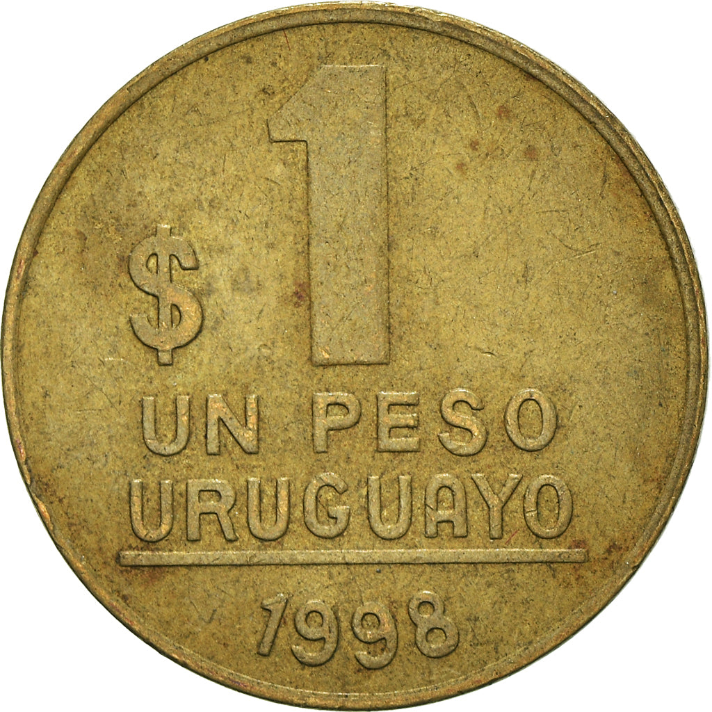 Monnaie, Uruguay, Un Peso Uruguayo, 1998