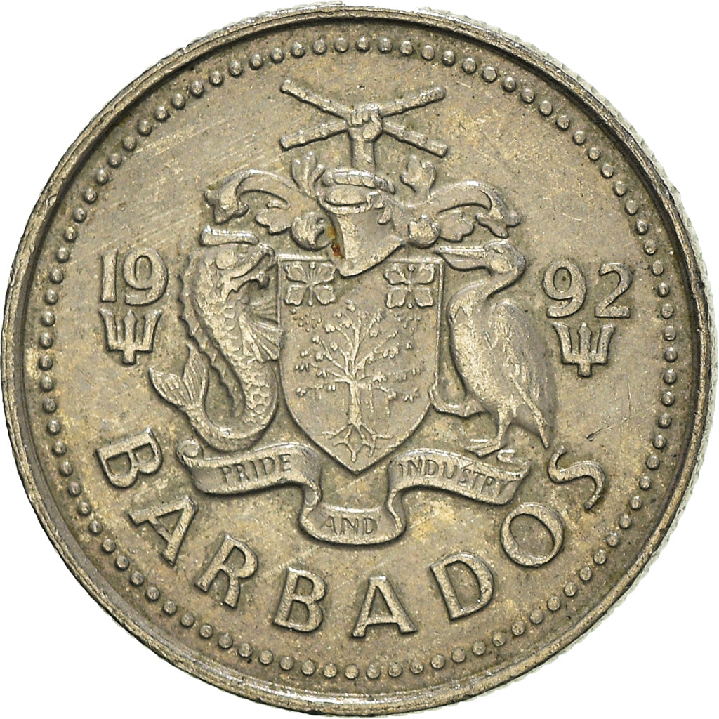 Munten, Barbados, 10 Cents, 1992