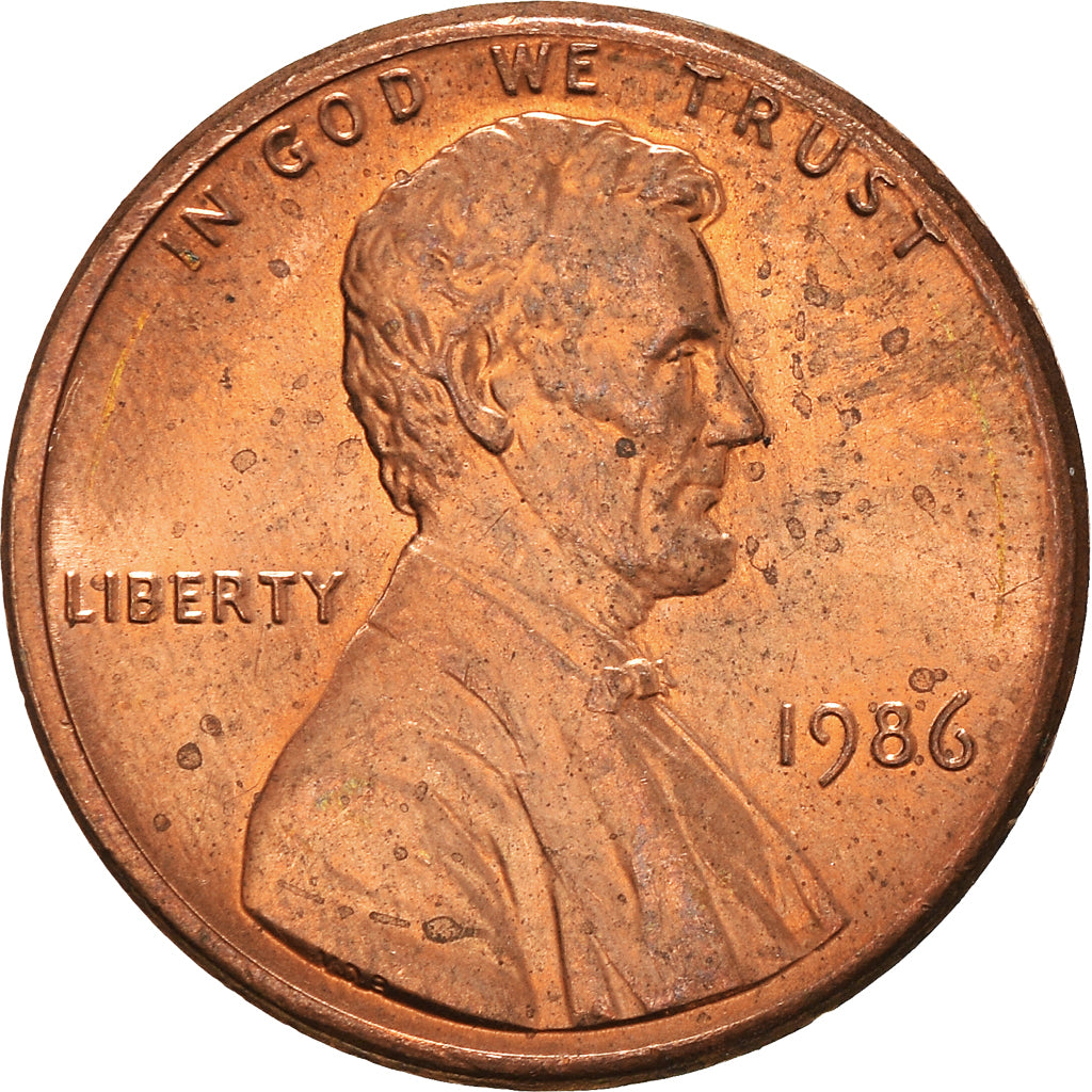 Moneta, Stati Uniti, Cent, 1986