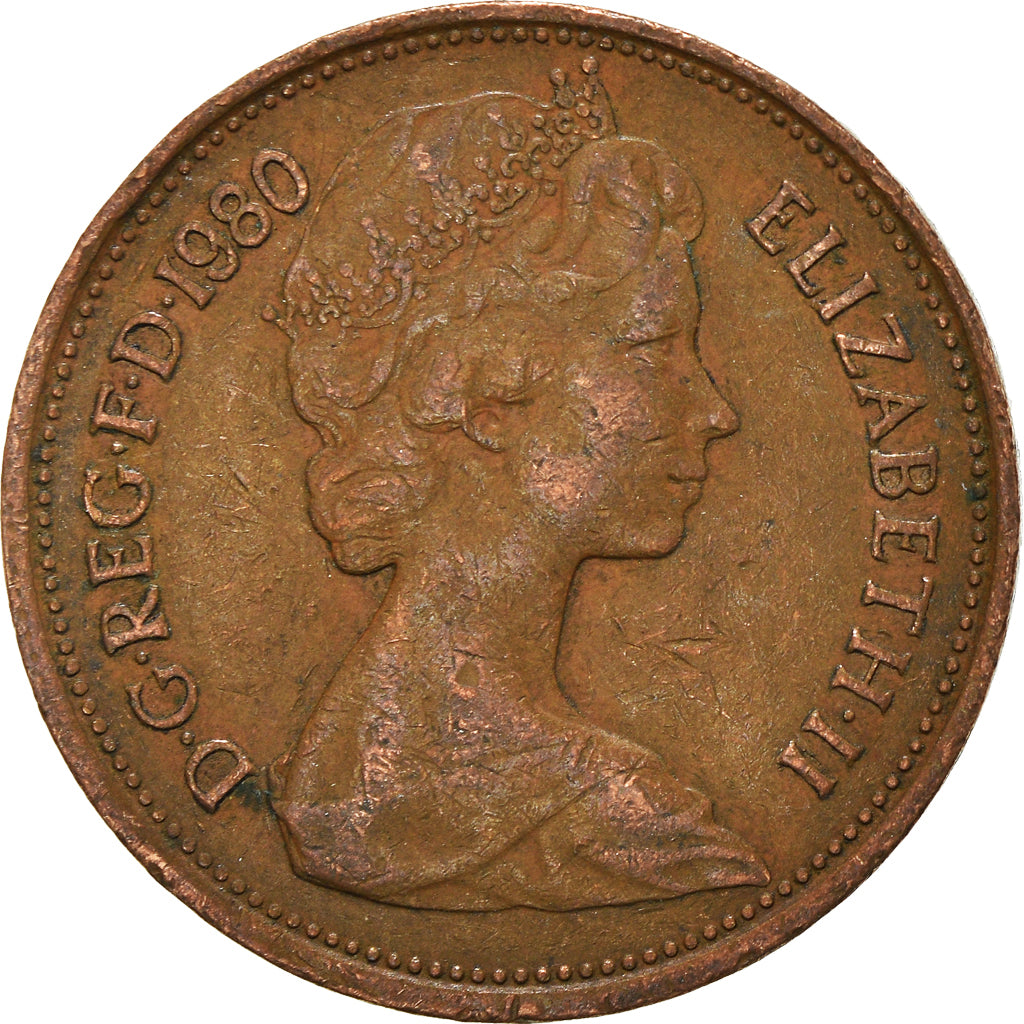 Moeda, Grã-Bretanha, 2 New Pence, 1980