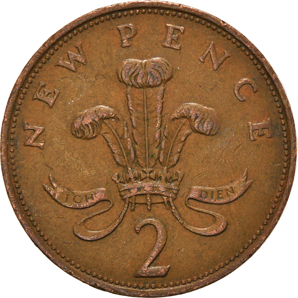 Moeda, Grã-Bretanha, 2 New Pence, 1980