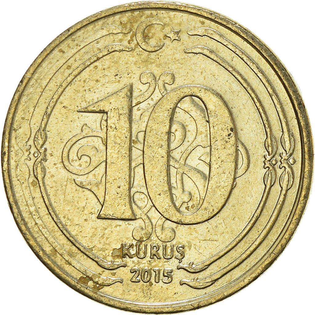 Munten, Turkije, 10 Kurus, 2015