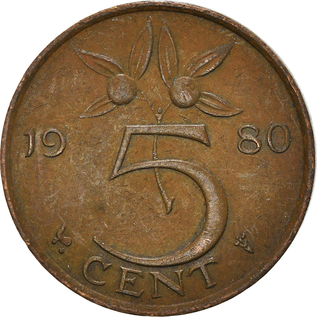 Monnaie, Pays-Bas, 5 Cents, 1980