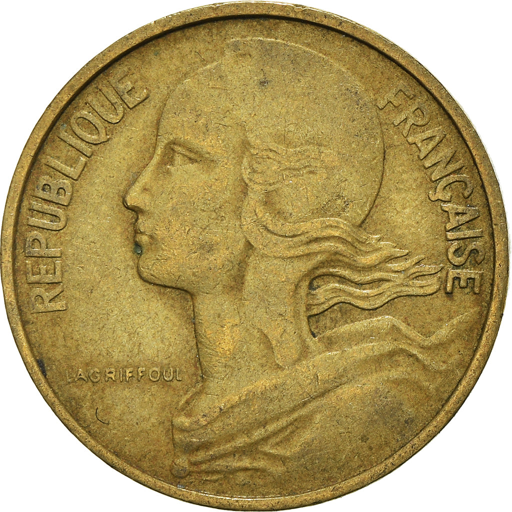 Moeda, França, 10 Centimes, 1969