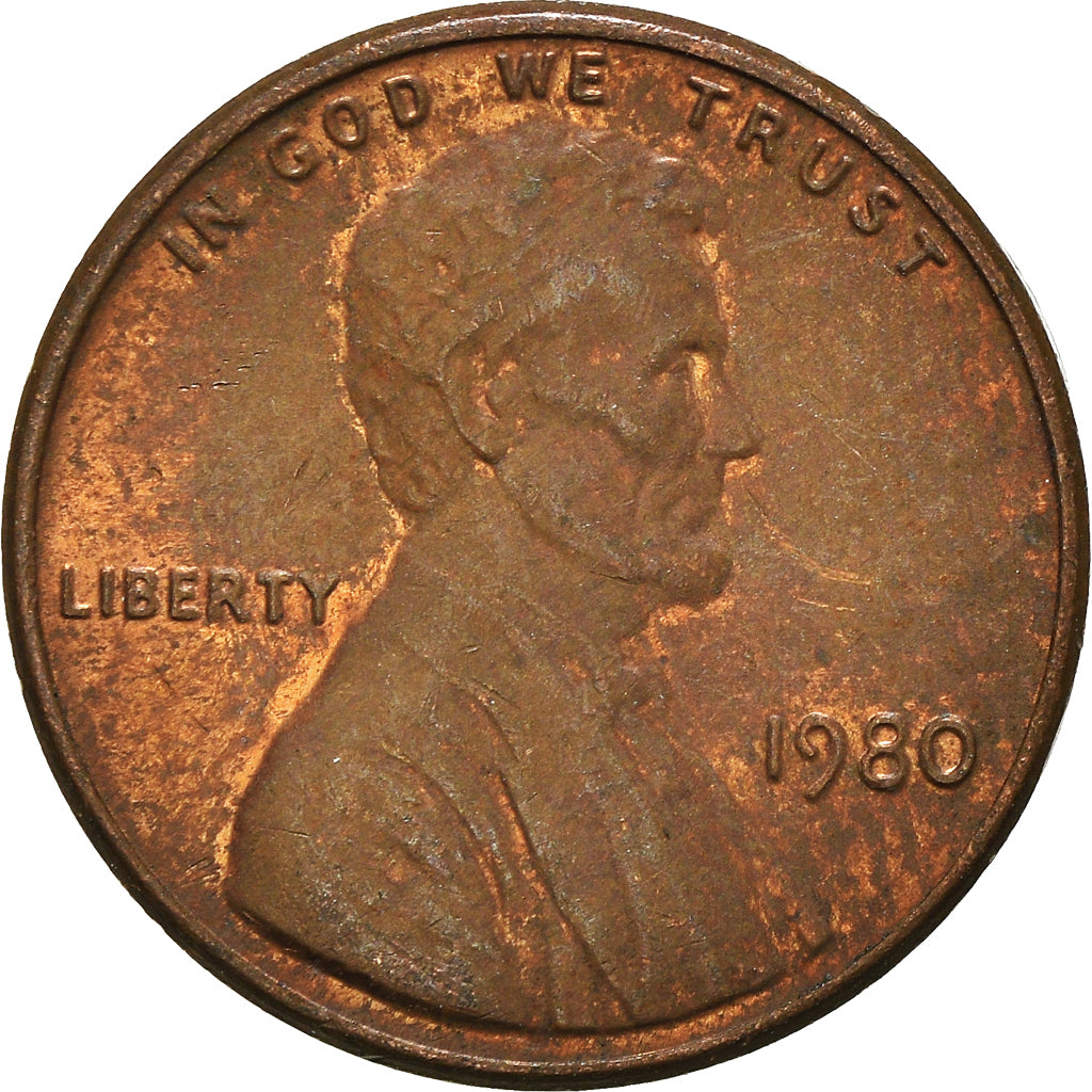 Moneta, Stati Uniti, Cent, 1980