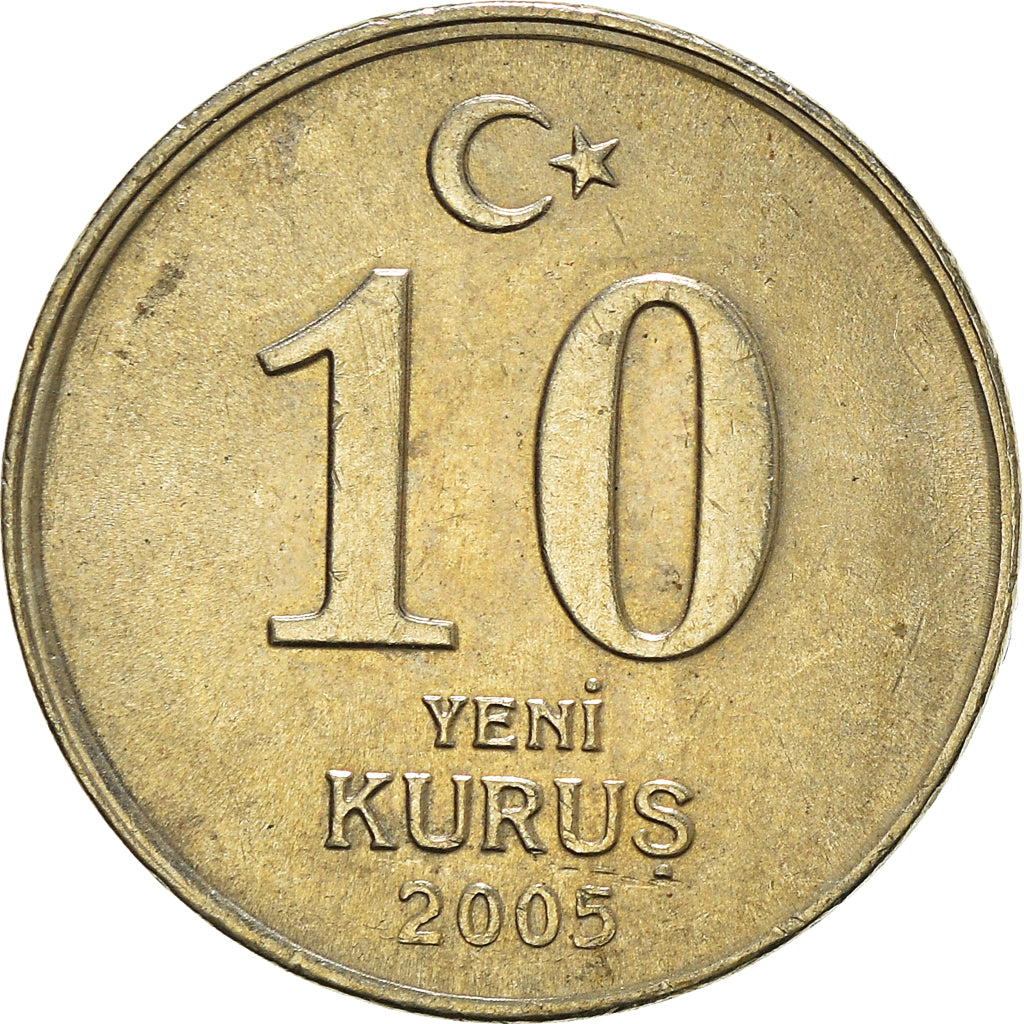 Moneta, Turchia, 10 New Kurus, 2005