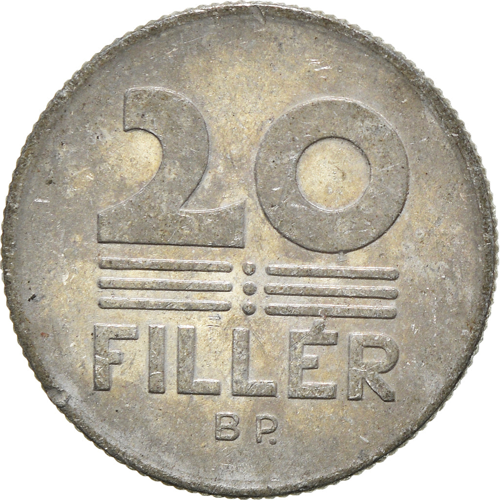 Moeda, Hungria, 20 Fillér, 1985